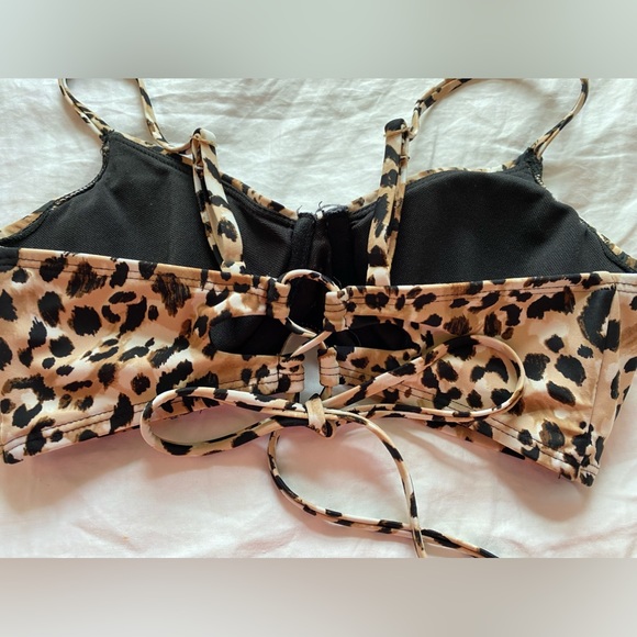 Time And Tru Cheeky Cheetah Print Bikini size jr medium - Picture 6 of 11